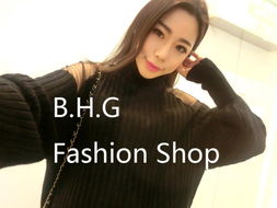 b.h.g 歐更紗拼接兔毛高領中長款套頭毛衣 毛腈混紗的時尚與實用結合